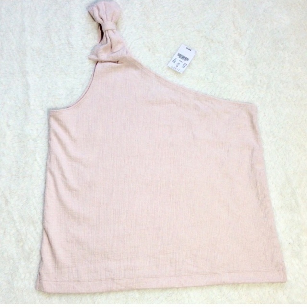 J. Crew One Shoulder Bow Top